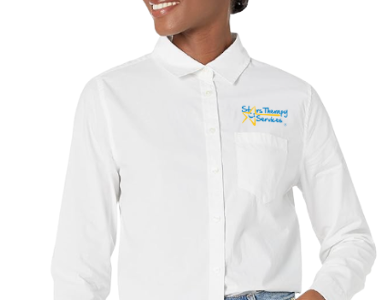 Women's long sleeve button-down shirt